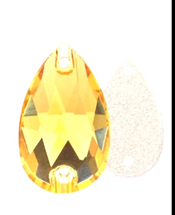 Sew on Stones Shapes light Topaz - Rhinestone HQ