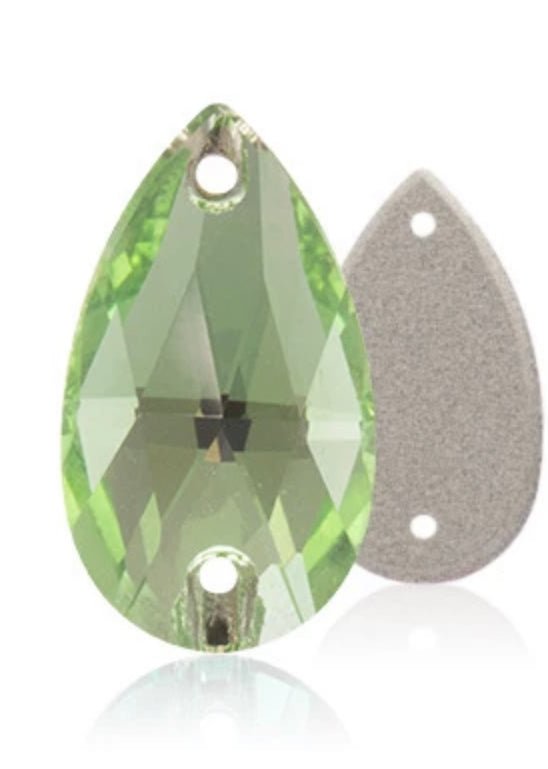 Sew on Stones Shapes Peridot green - Rhinestone HQ