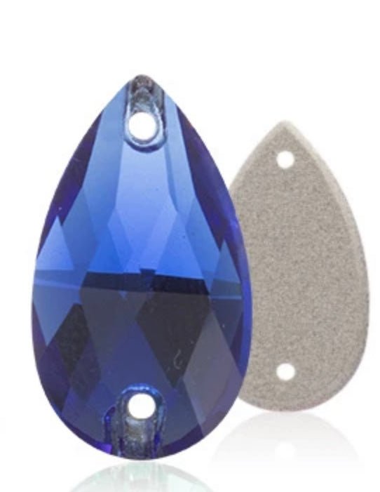 Sew on Stones Shapes Sapphire blue - Rhinestone HQ