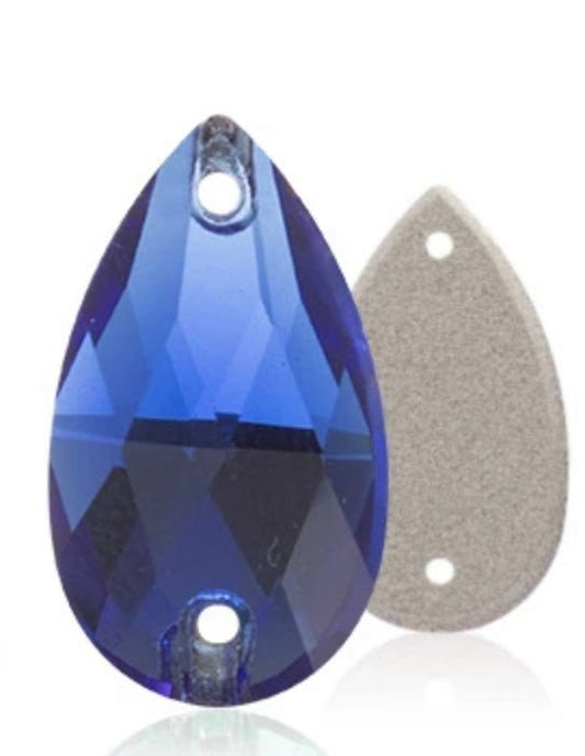 Sew on Stones Shapes Sapphire blue - Rhinestone HQ