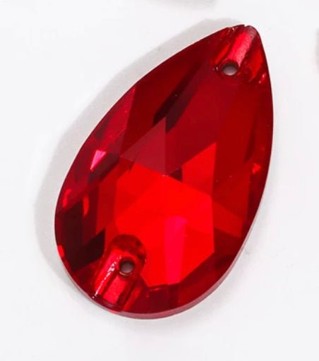 Sew on Stones Shapes Red shapes - Rhinestone HQ