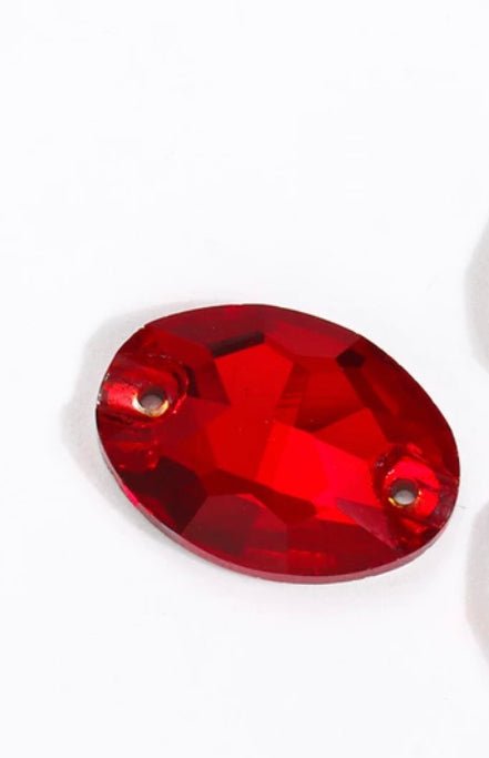 Sew on Stones Shapes Siam Red shapes - Rhinestone HQ