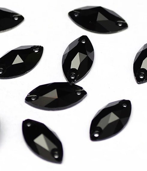 Sew on stones Shapes Jet Black - Rhinestone HQ