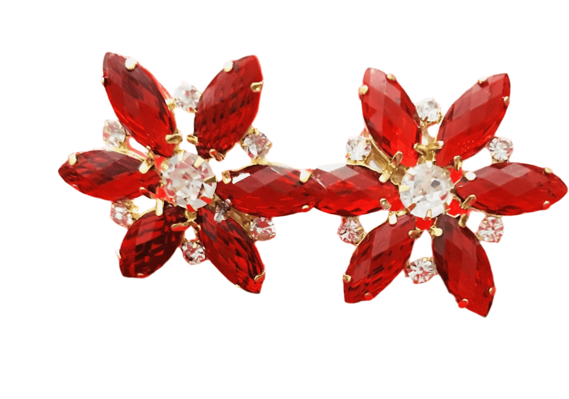 Flower earrings - Rhinestone HQ