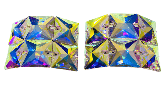 Irish Dance Buckles Large Square - Rhinestone HQ