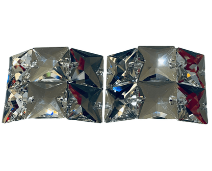 Irish Dance Buckles Large Square - Rhinestone HQ