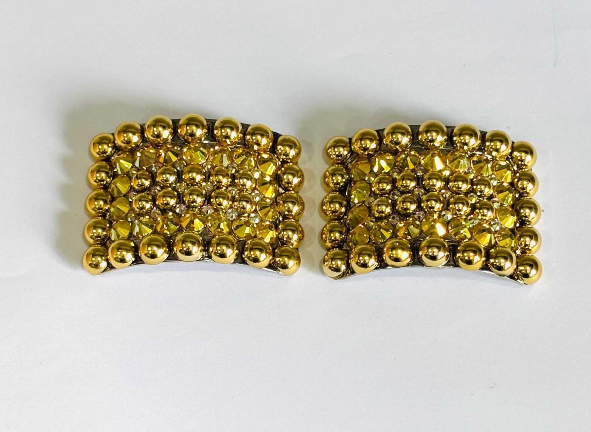 Irish dance buckles pearl and rhinestones - Rhinestone HQ