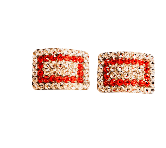 Irish Dancing Dance Shoe Buckles with colour choice and Clear - Rhinestone HQ