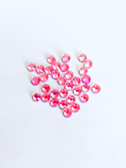 Neon Rose AB Rhinestones – Non Hotfix Flatback Crystals - Rhinestone HQ