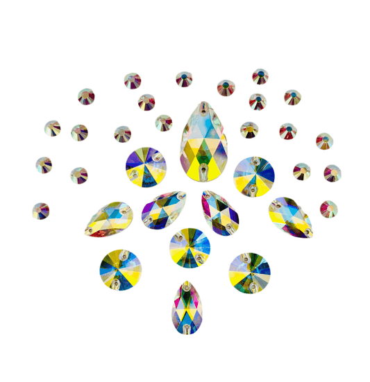 Small mixed shape pack (hair) - Rhinestone HQ