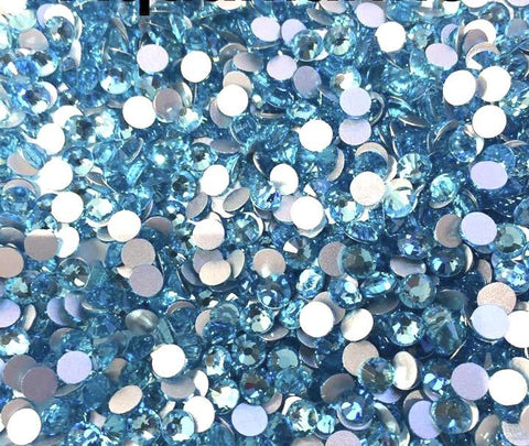 Aquamarine Blue Hotfix Rhinestones