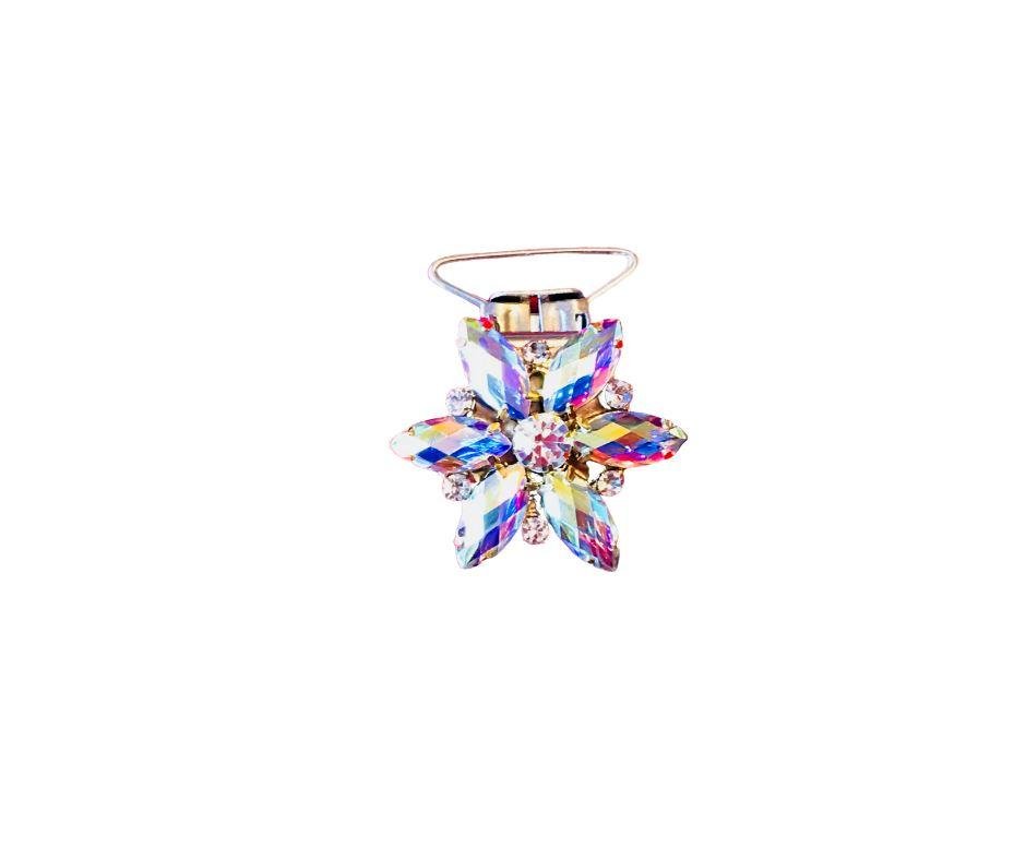 Flower number clip irish dancing accessories sale-Rhinestone HQ
