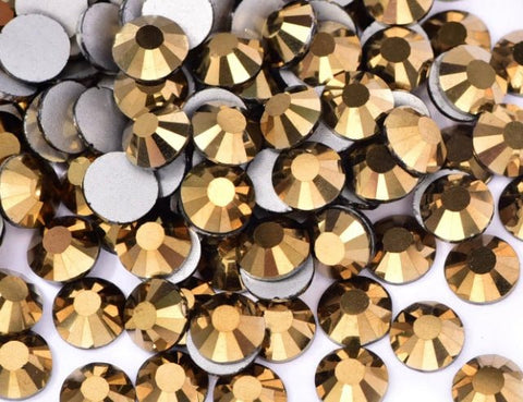 Gold Aurum Hotfix  flat back rhinestones