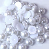 Pearl Flat back half round acrylic pearls-Rhinestone HQ