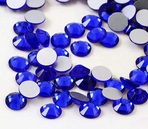 Sapphire Blue Hotfix Rhinestones