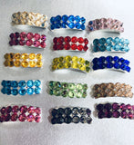 Set of Heavy Shoe Buckles & Ghillies Soft Pump Buckles matching Set.-Rhinestone HQ