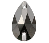 Sew on Shapes Jet Hematite Shapes-Rhinestone HQ